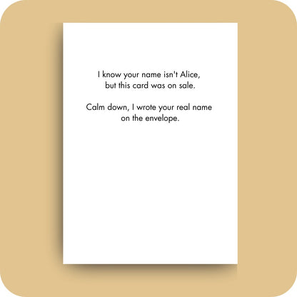 Bald Guy greeting card STE001527, inside