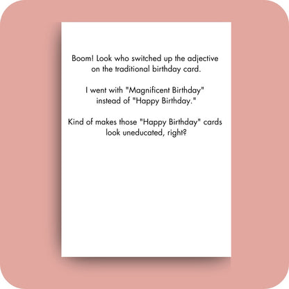Bald Guy greeting card STE001528, inside