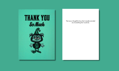 Bald Guy greeting card STE001530, front and inside