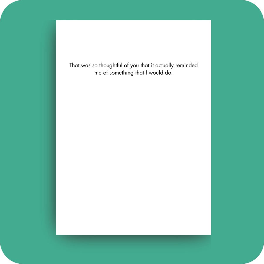 Bald Guy greeting card STE001530, inside