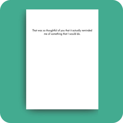 Bald Guy greeting card STE001530, inside