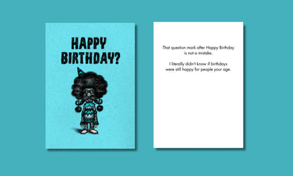 Bald Guy greeting card STE001531, front and inside