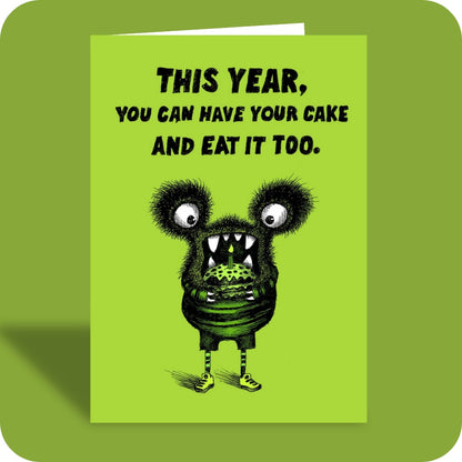 Bald Guy greeting card STE001533, front