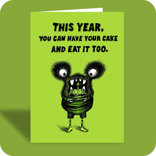 Bald Guy greeting card STE001533, front