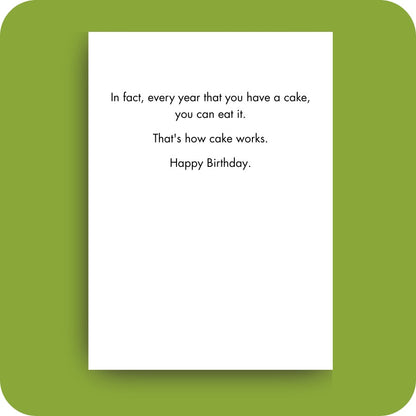 Bald Guy greeting card STE001533, inside