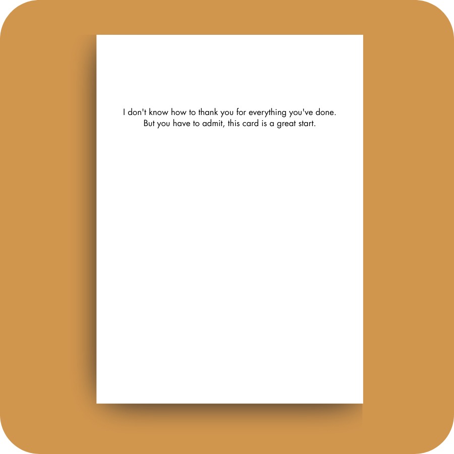 Bald Guy greeting card STE001534, inside