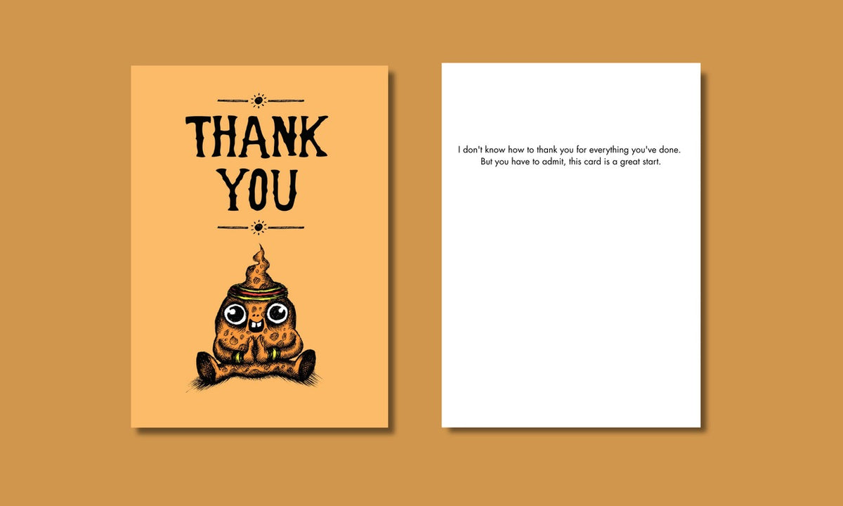 Bald Guy greeting card STE001534, front and inside