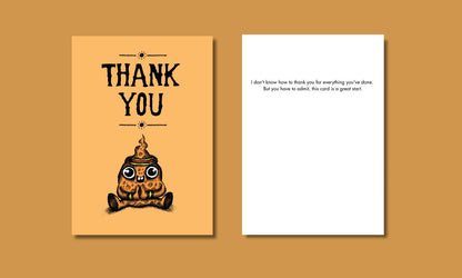 Bald Guy greeting card STE001534, front and inside