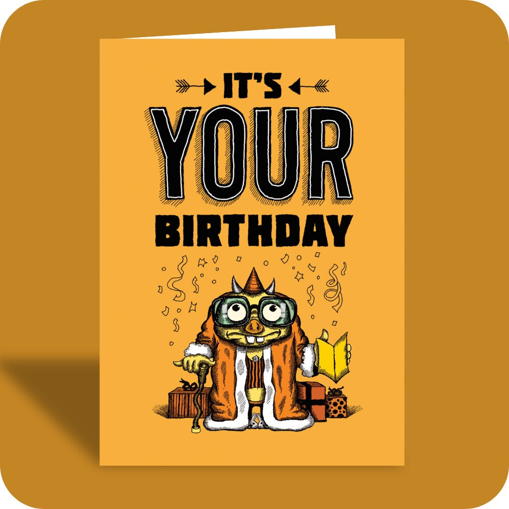 Bald Guy greeting card STE001536, front