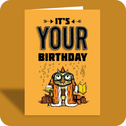 Bald Guy greeting card STE001536, front
