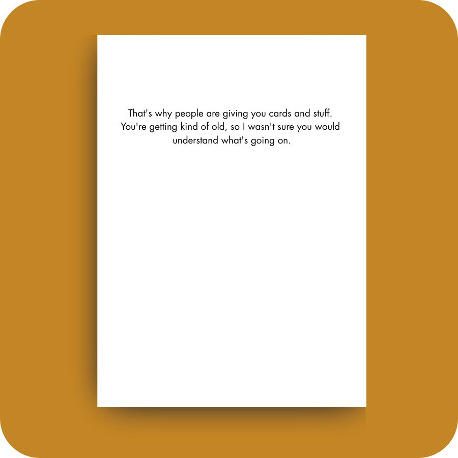 Bald Guy greeting card STE001536, inside