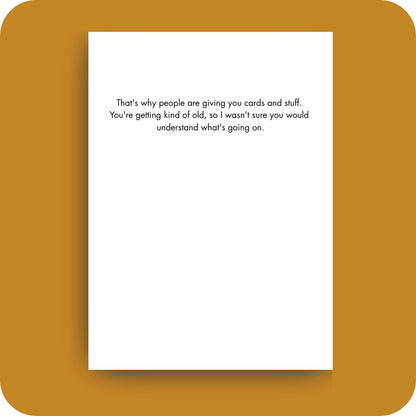 Bald Guy greeting card STE001536, inside