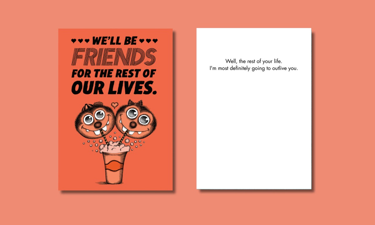 Bald Guy greeting card STE001540, front and inside