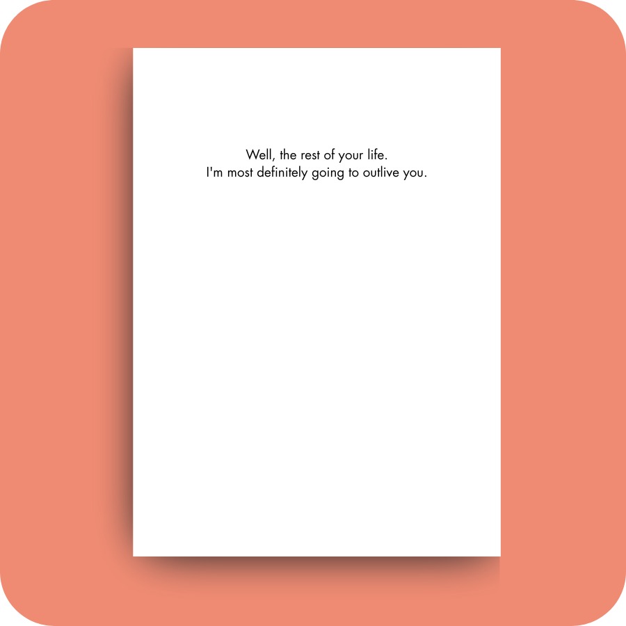 Bald Guy greeting card STE001540, inside