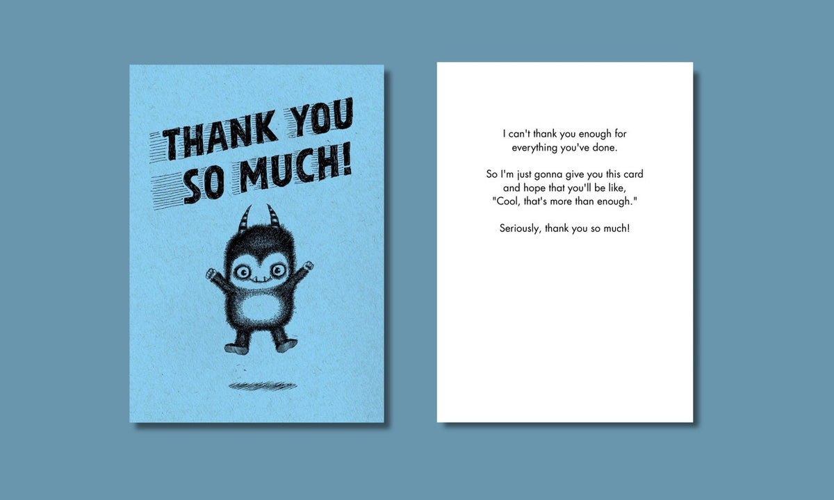 Bald Guy greeting card STE001859, front and inside