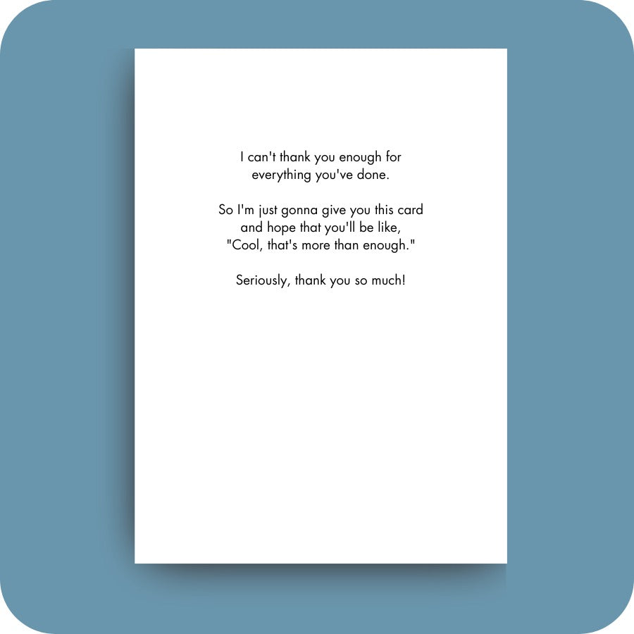Bald Guy greeting card STE001859, inside
