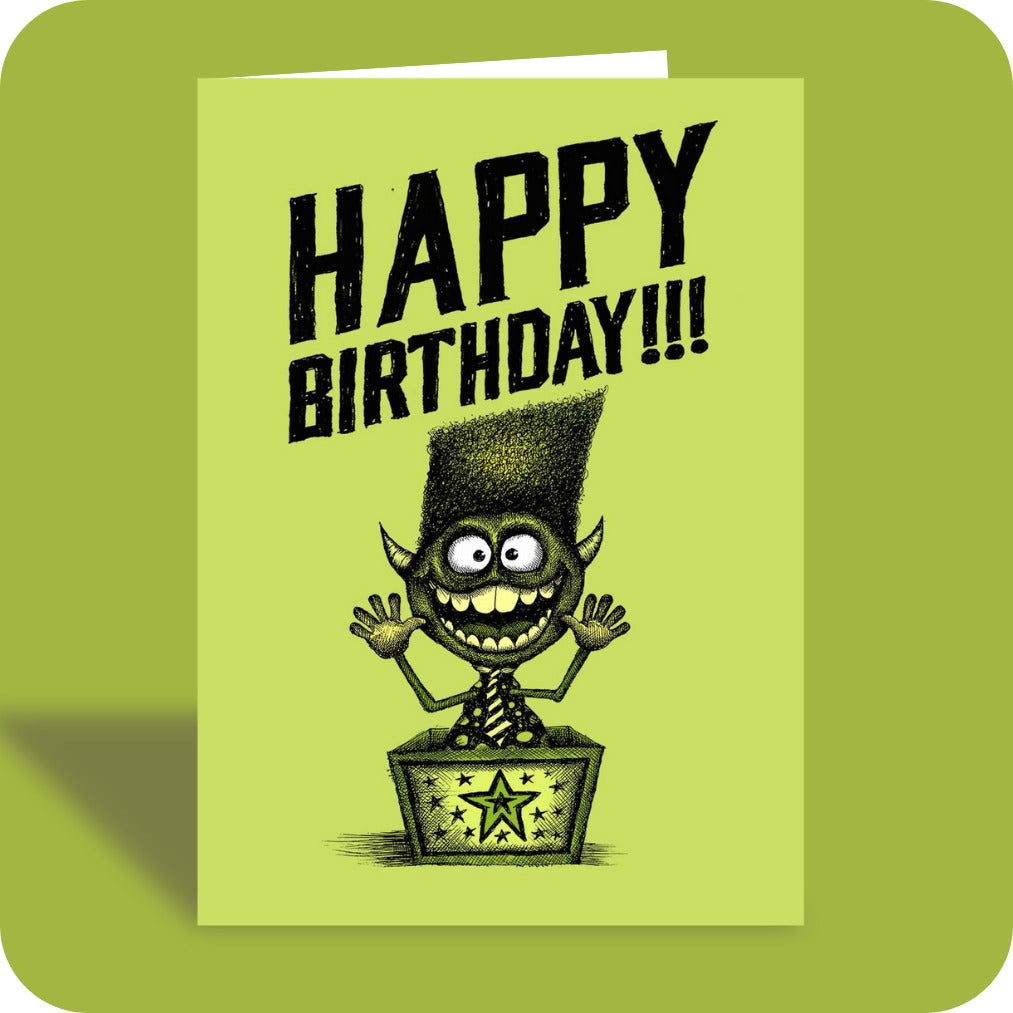 Bald Guy greeting card STE007376, front