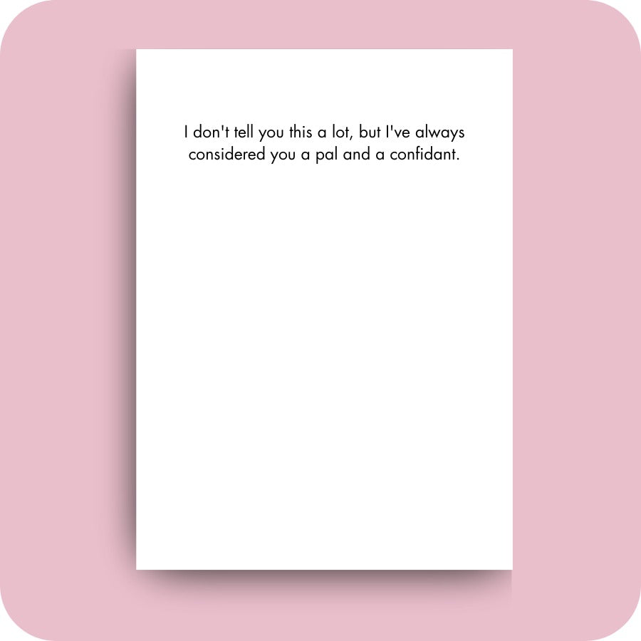 Bald Guy greeting card STE007377, inside