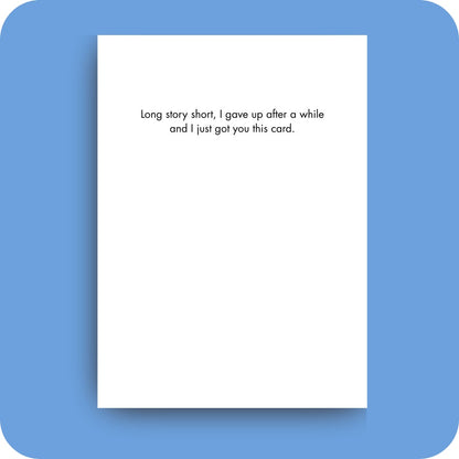 Bald Guy greeting card STE007383, inside