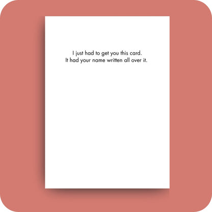 Bald Guy greeting card STE007386, inside
