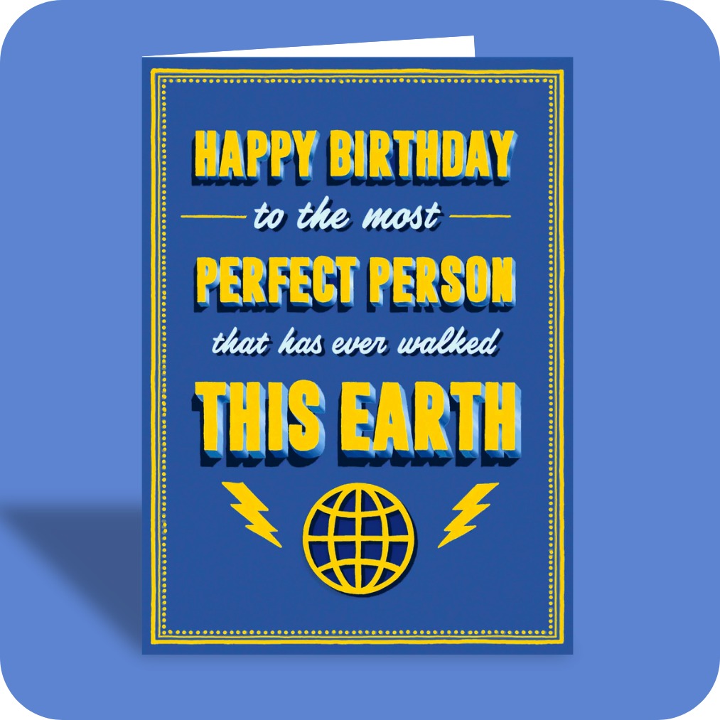 Bald Guy greeting card STE007387, front