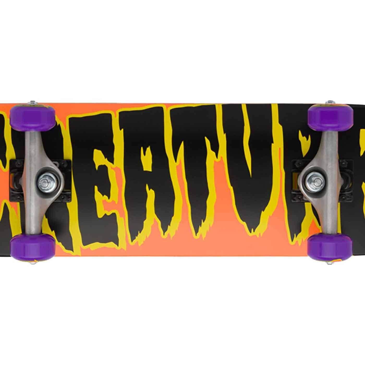 Creature Logo Micro Skateboard Complete 7.5" [Orange]