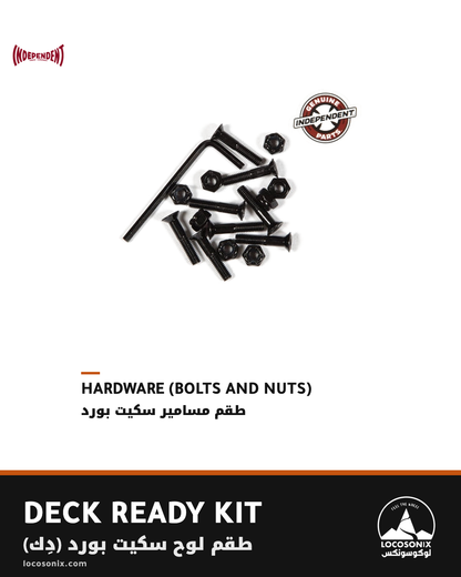 Deck Ready Kit: Independent Genuine Parts hardware, bolts and nuts, set of 8
