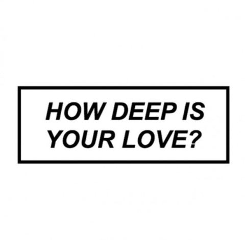Space Sticker # 32 - HOW DEEP IS YOUR LOVE