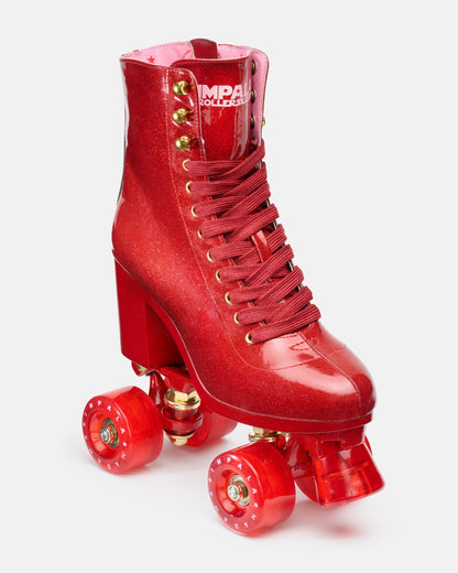 Impala High-Heel Roller Skates - Marawa Red Glitter
