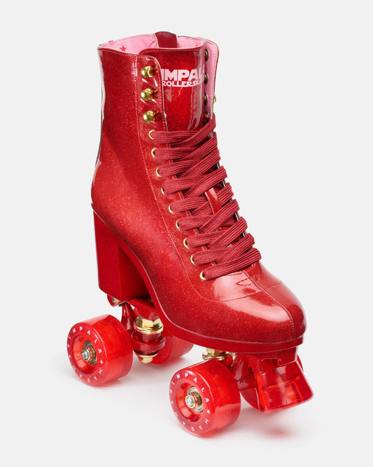 Impala High-Heel Roller Skates - Marawa Red Glitter