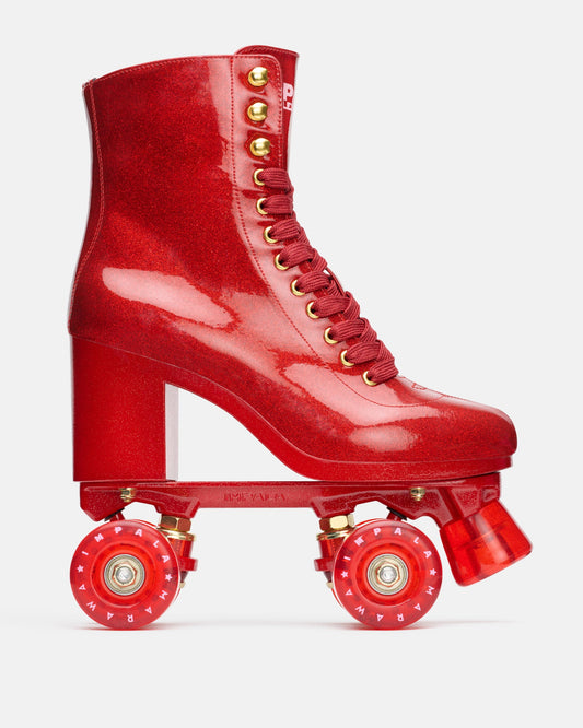 Impala High-Heel Roller Skates - Marawa Red Glitter