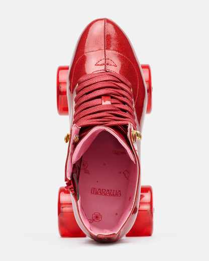 Impala High-Heel Roller Skates - Marawa Red Glitter