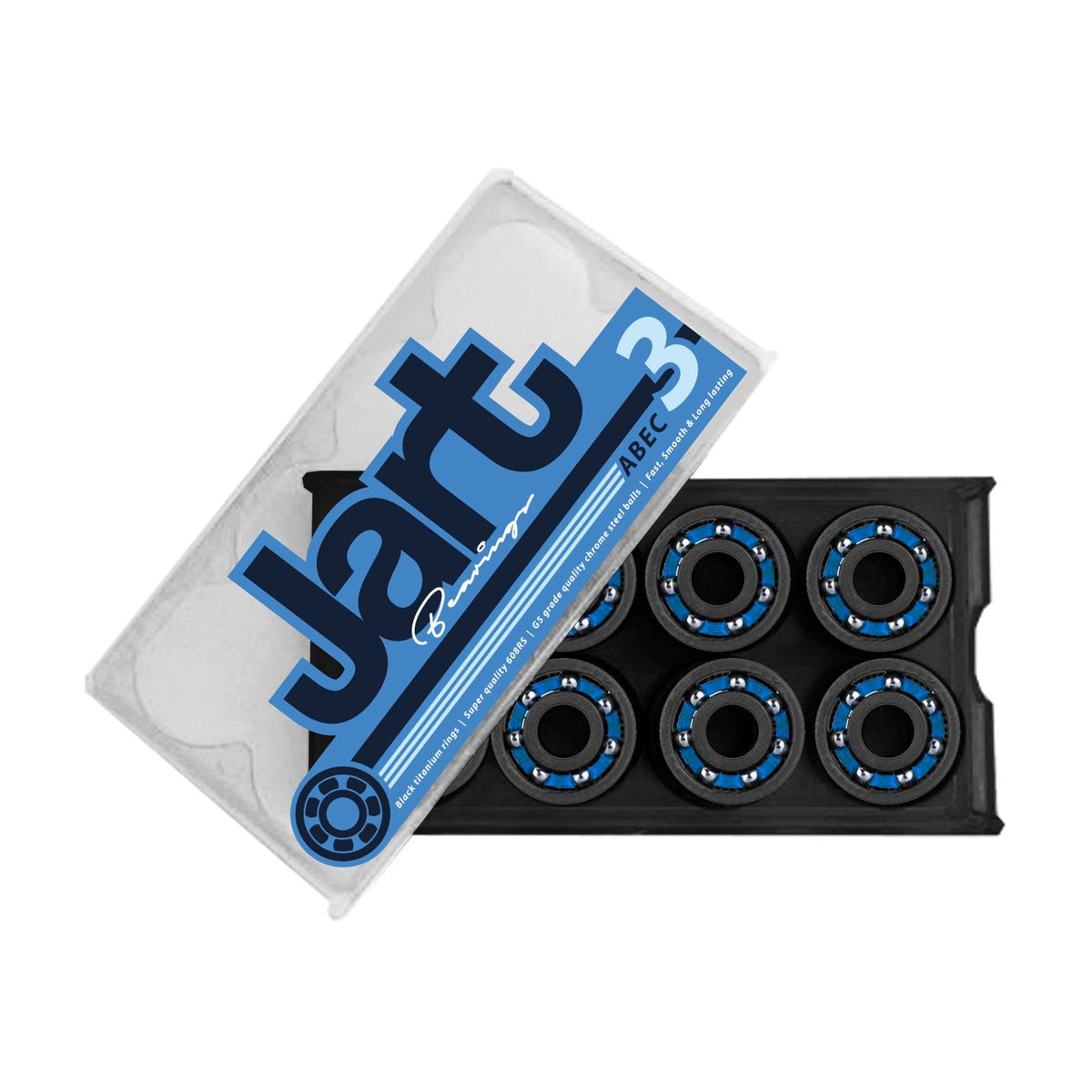 Jart ABEC-3 bearings set of 8, part of the Build Your Own Skateboard Kit