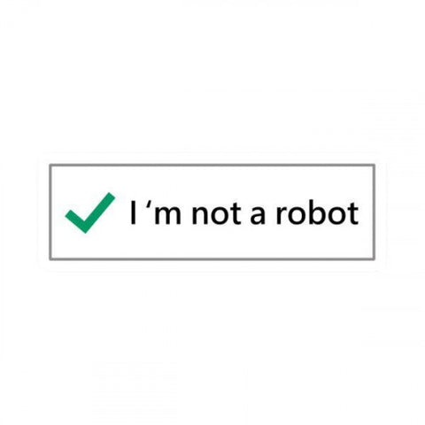 Space Sticker # 13 - I'M NOT A ROBOT