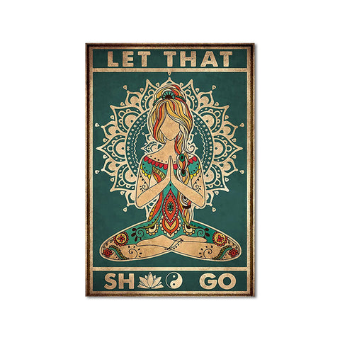 Inspirational Quote LET THAT SH* GO Poster Print [15X20cm, NO Frame]