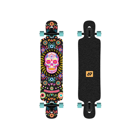 HydroPonic Mexican Skull DT Longboard Complete 39.25"