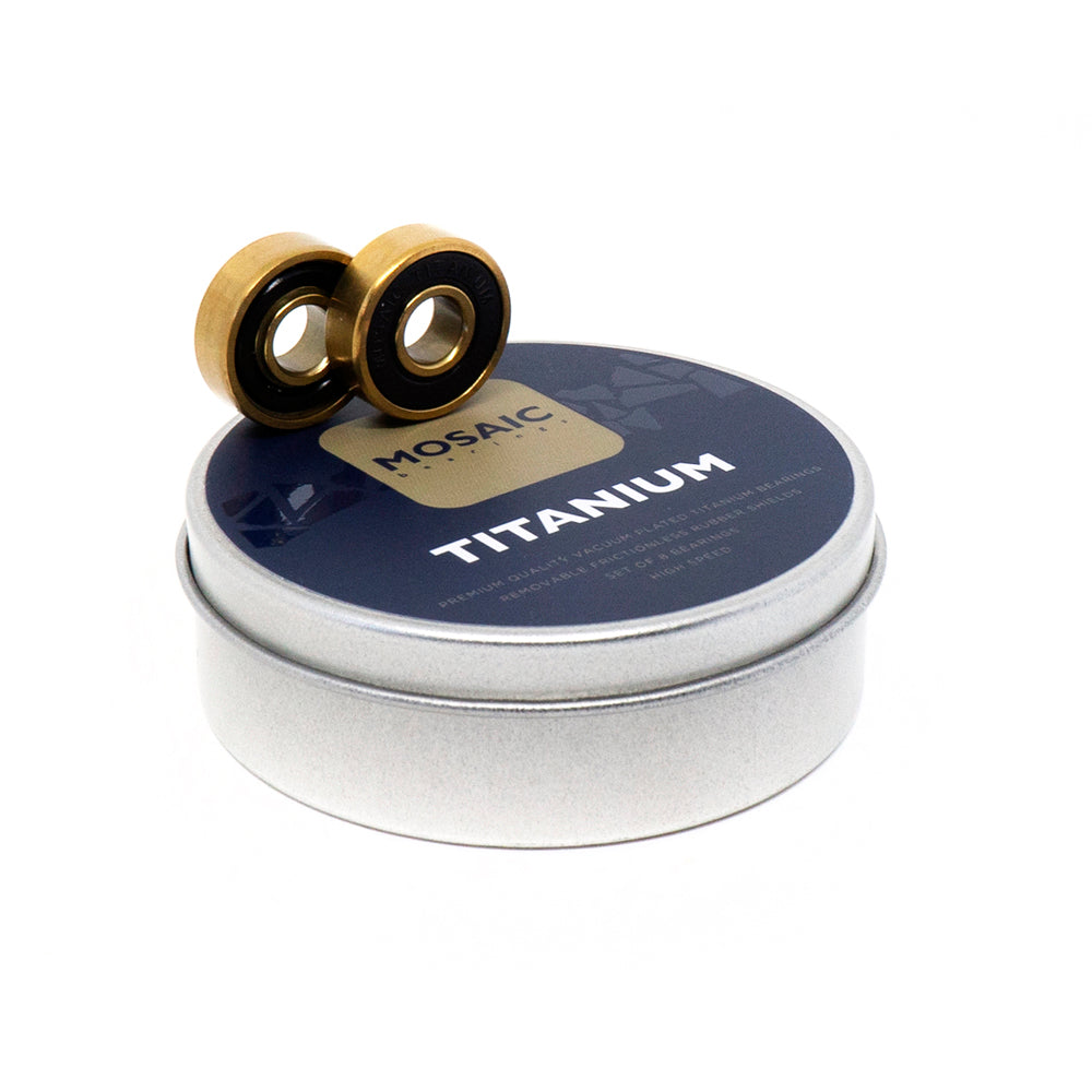 Mosaic Super-1 Titanium Bearings ABEC-7 Gold/Black [set/8]