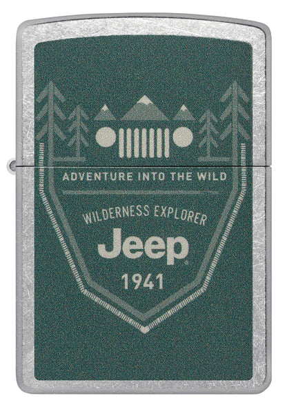 Zippo Lighter Jeep 48766 Street Chrome, front
