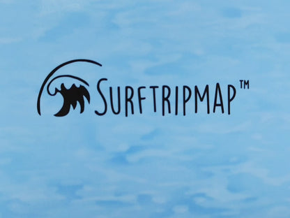 Awesome Maps - Surftrip Map Poster [97.5x56cm]