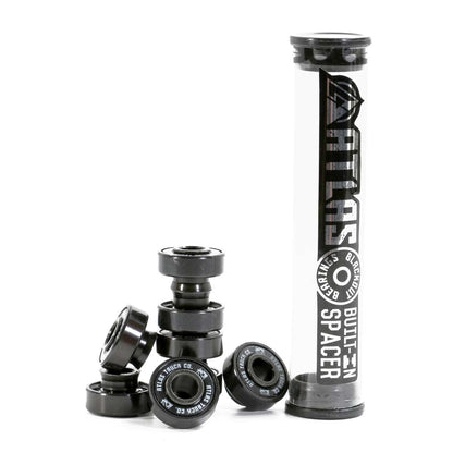Atlas Blackout Bearings ABEC 7 - 8mm [set/8] with Flared Spacers