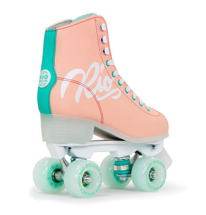 Rio Script Roller Skates - Peach/Green - LocoSonix