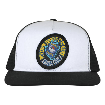 Santa Cruz x Pokémon TCG Hand Mesh Trucker Cap - White/Black [youth], image 2