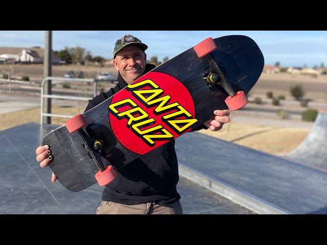 Santa Cruz 80s Classic Dot Cruzer Longboard Complete - Black 31.7"