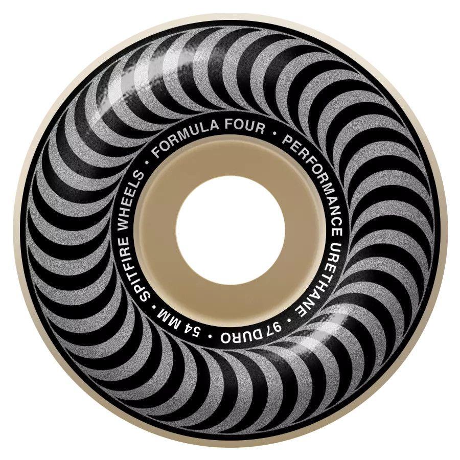 Spitfire - F4 Classic Skateboard Wheels - Black/Grey 54mm