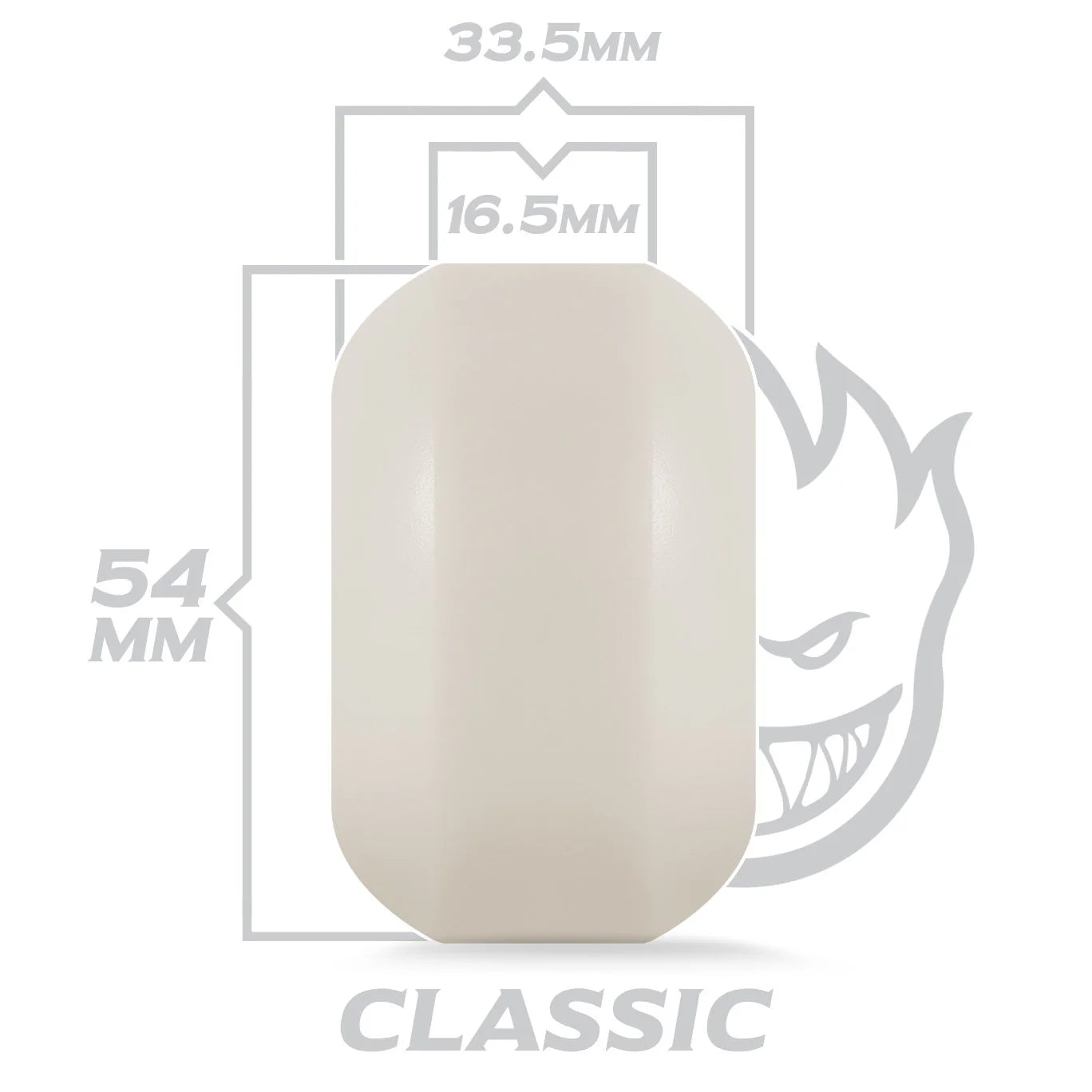 Spitfire - F4 Classic Skateboard Wheels - Black/Grey 54mm