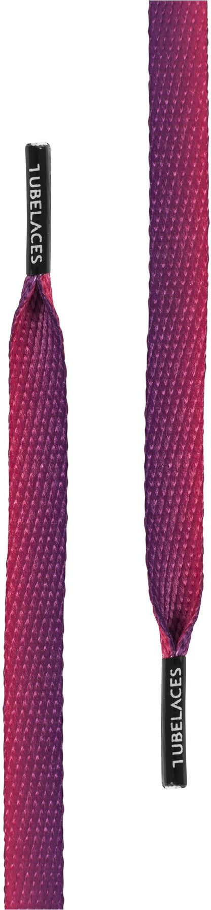 TB White Flat Sundowner Shoe Laces - Purple 130cm