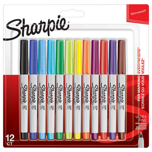 Sharpie Ultra Fine Tip Permanent Markers [x12 colors]