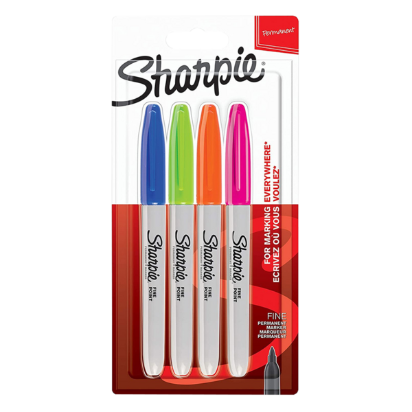 Sharpie Fine Tip Permanent Markers - Fun [x4 colors]