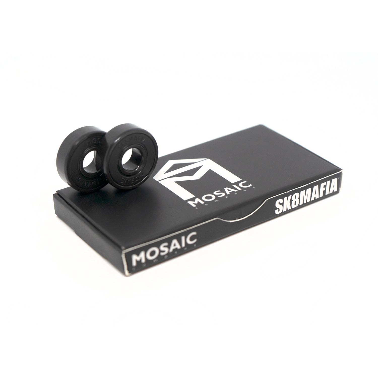 Mosaic ABEC-7 Super 1 Sk8Mafia Bearings - Black - LocoSonix