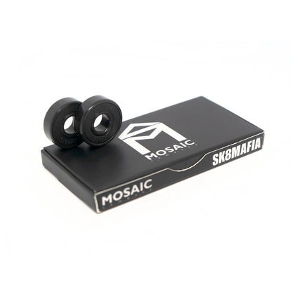 Mosaic ABEC-7 Super 1 Sk8Mafia Bearings - Black - LocoSonix